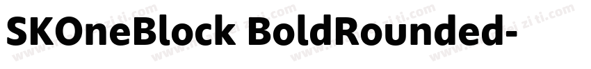 SKOneBlock BoldRounded字体转换
